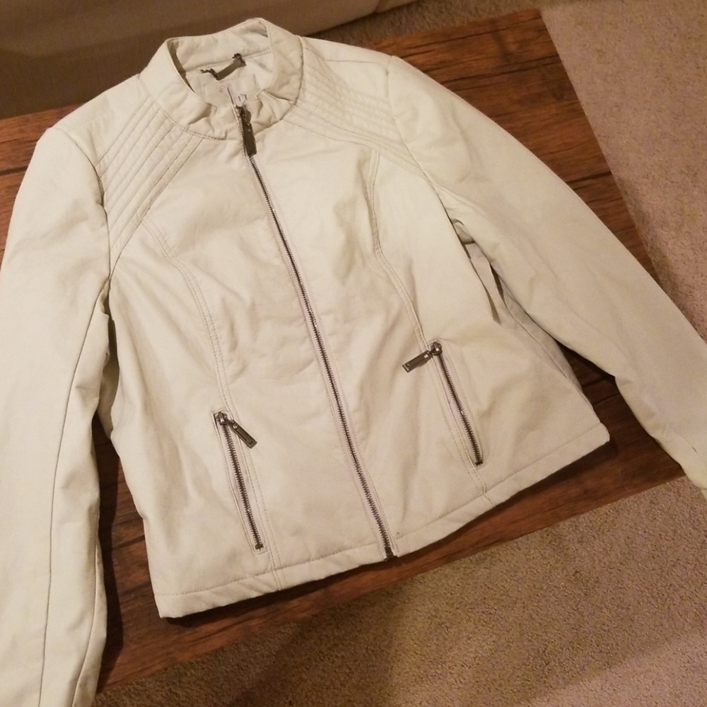 White Pleather Jacket